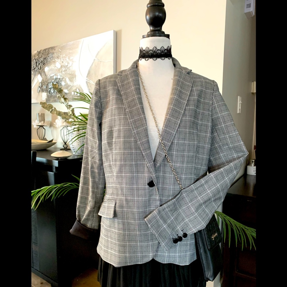 Trendsetter blazer prince de galles, black and white,